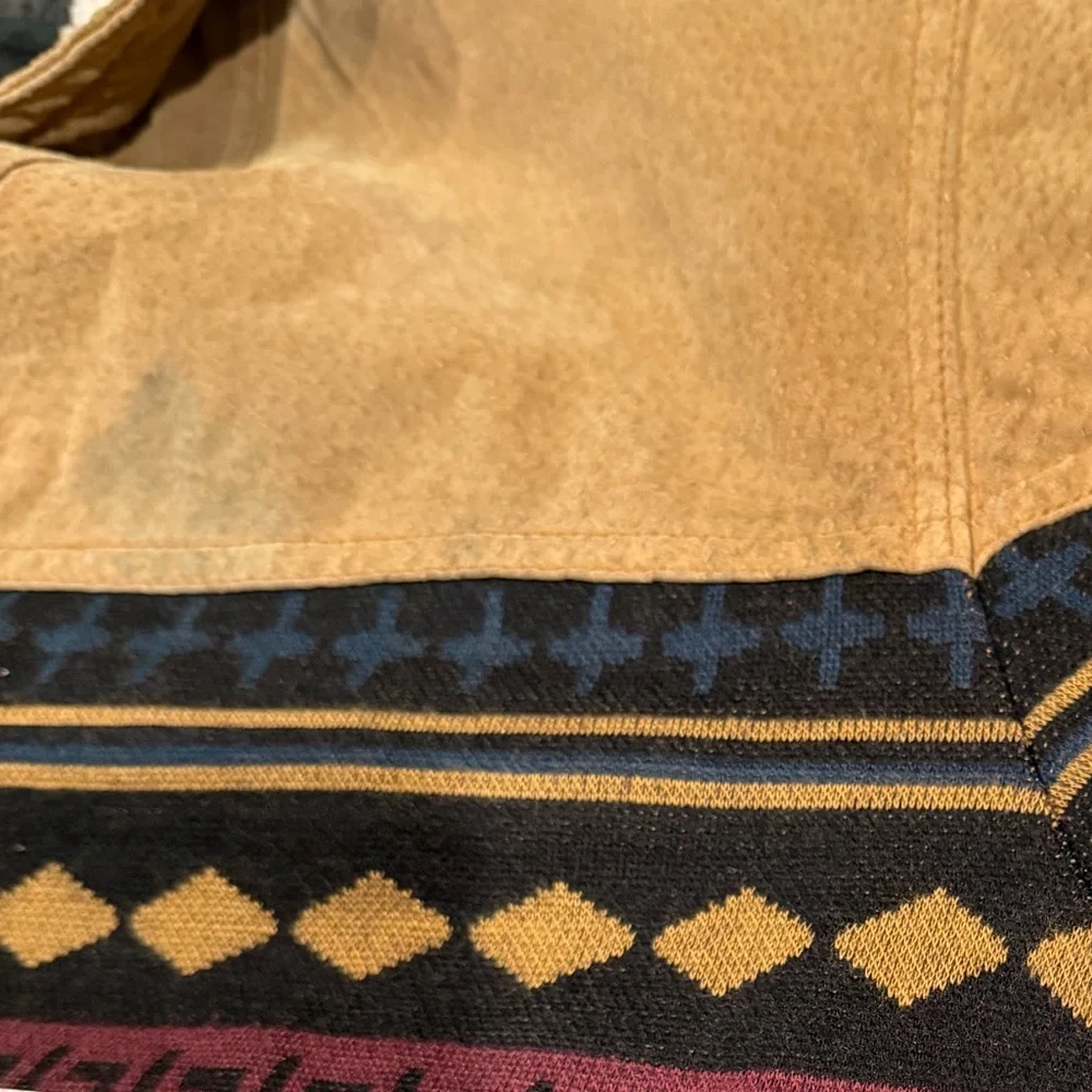 Vintage Aztec Pattern Jacket with Sherpa Lining XL - Picture 4 of 13